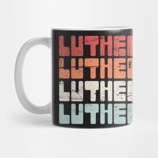 LUTHERAN | Vintage 70s Text Mug